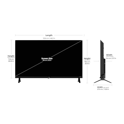Image of Wobble 139.7 cm (55 inches) UD Series 4K Ultra HD Smart LED Google TV WB55GTAW9602UDFL (Black)