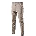 NP Pantalones casuales de los hombres de color slim fit pantalones de los hombres primavera otoño clásico, caqui, 90