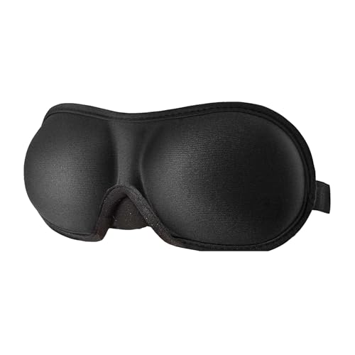 3Dスリープアイシェード 旅行 - 横向き寝用飛行機用目隠し、女性、男性用のブロック、輪郭のある夜間目隠し
