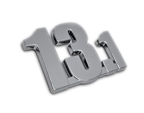 Image of Elektroplate 13.1 Half Marathon OEM Chrome Emblem for Cars, Trucks, and All Auto | Universal Fit at 2.9 inch x 2.0 inch | Weatherproof