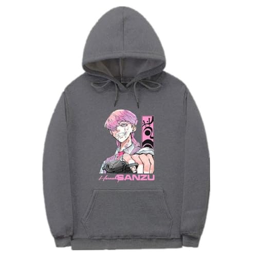 Sudadera Tokyo Revengers Kawata Souya Anime | Sudadera con Capucha para Hombre, Manga Larga Estilo Streetwear (Gris Oscuro-1,M)