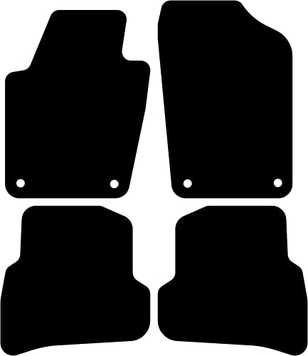 Kovvar Tapis de Sol Compatible avec Volkswagen Polo 6C/6R 2009-2017 | Qualité: Basic