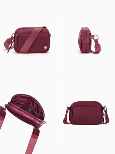 Image of WESTBRONCO Small Crossbody Bags for Women Nylon with Adjustable Strap, Zipper Crossbody Purse, 1L Shoulder Bag for Travel