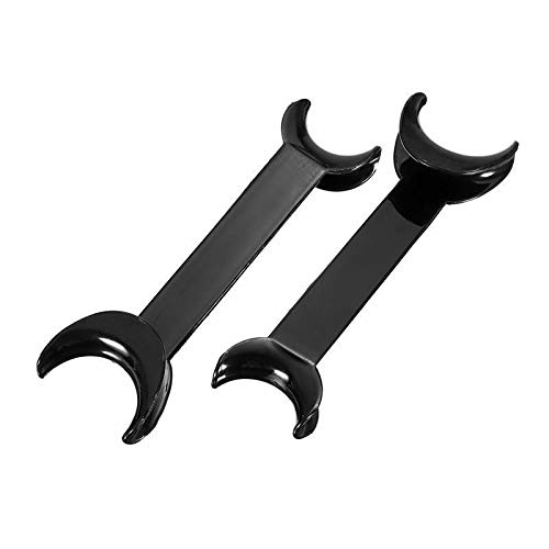 Miniatura 3 de BONEW Herramienta de retractor de labios intraoral de mejilla en forma de T de doble cabezanegroblanco, 16PCS