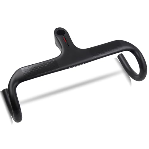 Manillar integrado carbono carretera manillar Alfa Pasca integrado manillar 1 1/8