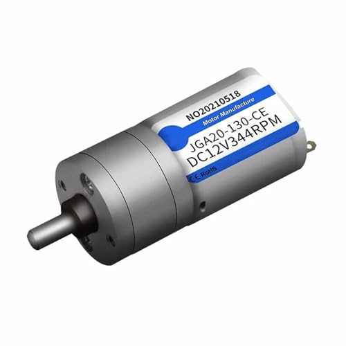 Moteur électrique JGA20-130 DC à couple élevé 12V 55rpm avec engrenages robustes