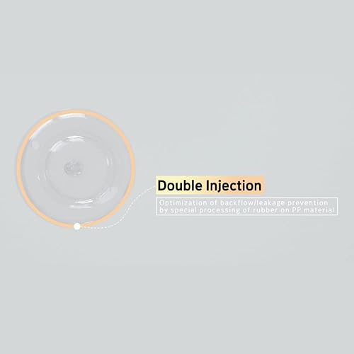 Miniatura 3 de UBMOM Vaso para beber sin derrames, prevención de reflujo con pajilla, taza de aprendizaje de PPSU con asa para bebés y niños pequeños, sin BPA,