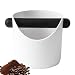 Produktbild Abschlagbehälter für Siebträger: Sporgo Knock Box Abklopfbehälter, Abschlagbox für Kaffeesatz, Kaffee Klopfbox Barista Zubehör Zum Espressomaschine Kaffeesatz Sammeln & Recyceln