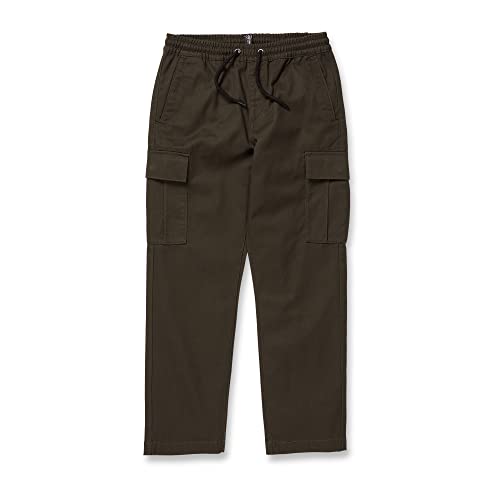 Volcom Big Boys March Cargo Pants Rinsed Black #TOP8