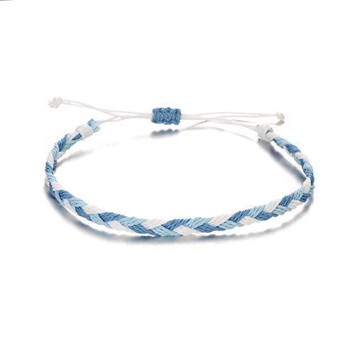 Softones Vsco String Wave Bracelets For Women Girls Handmade Colorful Waterproof Adjustable Braided Beach Bracelet Set For Women #TOP5