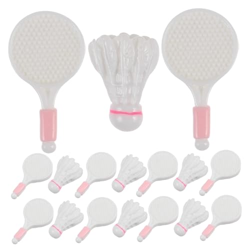 Toyvian 10sätze Teiliges Miniatur Badmintonschläger Und Federbälle Für -Dekoration Indoor-sportaccessoires Für Spielzeugfiguren Und Kreative Bastelprojekte Toyvian 10sätze Teiliges Miniatur Badmintonschläger Und Federbälle Für -Dekoration Indoor-sportaccessoires Für Spielzeugfiguren Und Kreative Bastelprojekte