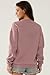 Giftifymama Nursing Sweatshirt for Breastfeeding Fleece Maternity Nursing Top with Zippers Long Sleeve Postpartum Pullover Rose Violet L