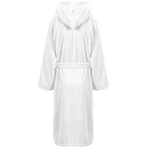 Bata de baño de lujo en algodón egipcio con capucha para spa en casa 2