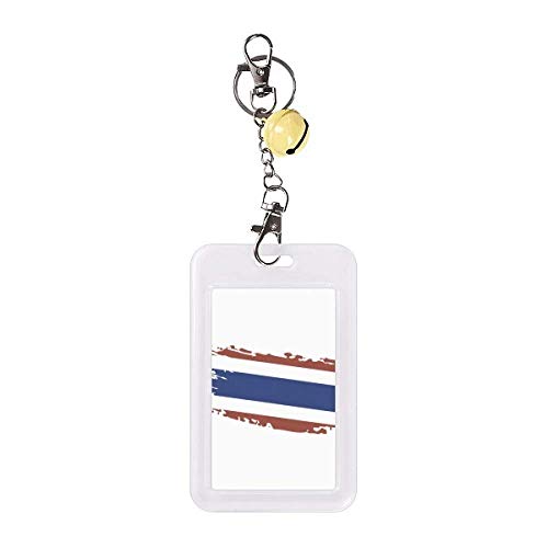 Drapeau thaïlandais Bangkok étui de protection jaune badge carte bancaire