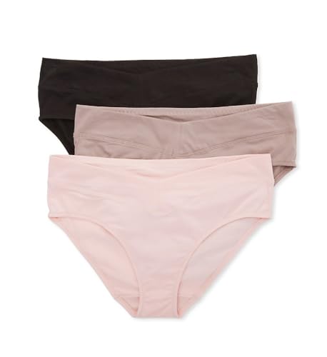 Warner's Women's No Pinching No Problems Dig-Free Mid-Waist 3-Pack Hipster Ru4403p