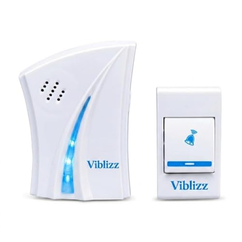 Image of Wireless Doorbell for Home and Office | Long Range Cordless Calling Bell for Patients & Elderly | 32 Chimes, Battery Powered Room Bell with LED Flash Alert (Pack of 1)