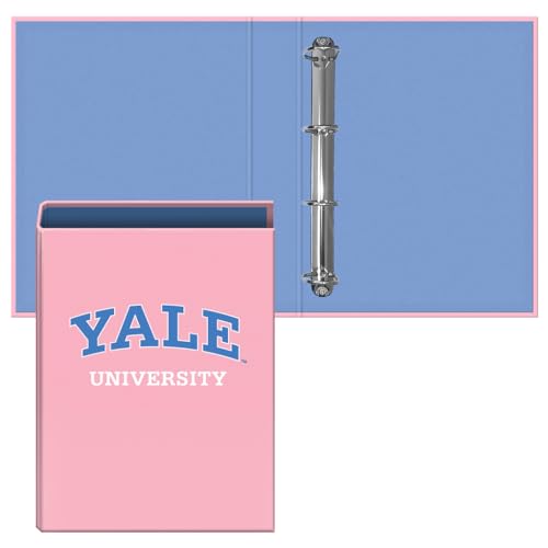 Dohe - Ordner mit 4 Ringen, Kapazität 250 Blatt, Foliogröße (26,4 x 34 cm), Rücken 6 cm, Ringe 40 mm, extra fester Deckel, Schulmaterial - Yale University Pink Lady - Rosa