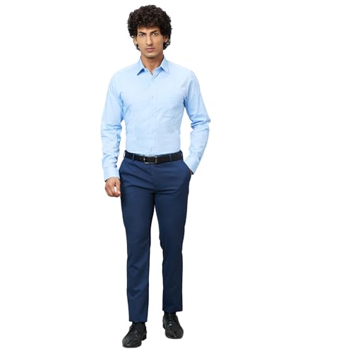 Image of Raymond Slim Fit Self Design Dark Maroon Shirt