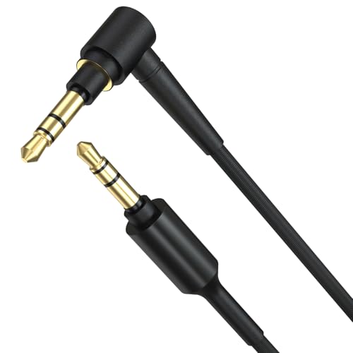 Replacement WH-1000XM5 WH-1000XM4 Headphone Audio Cable Cord Aux Wire Compatible with Sony MDR-1000X MDR-XB950BT WH-1000XM2 WH-1000XM3 WH-CH700N MDR-100ABN MDR-1ADAC MDR-XB950N1 Headphones (Black)