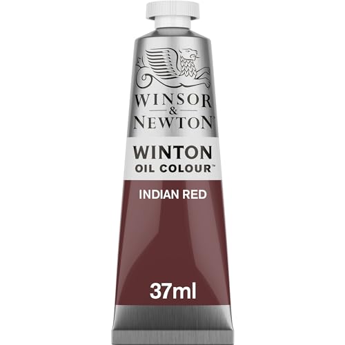 Winsor & Newton Winton Oil Colour, Highly Pigmented Oil Painting Colors for Canvas & Paper, Art Supplies for Beginners & Professional Artists (37 ML, Indian Red)