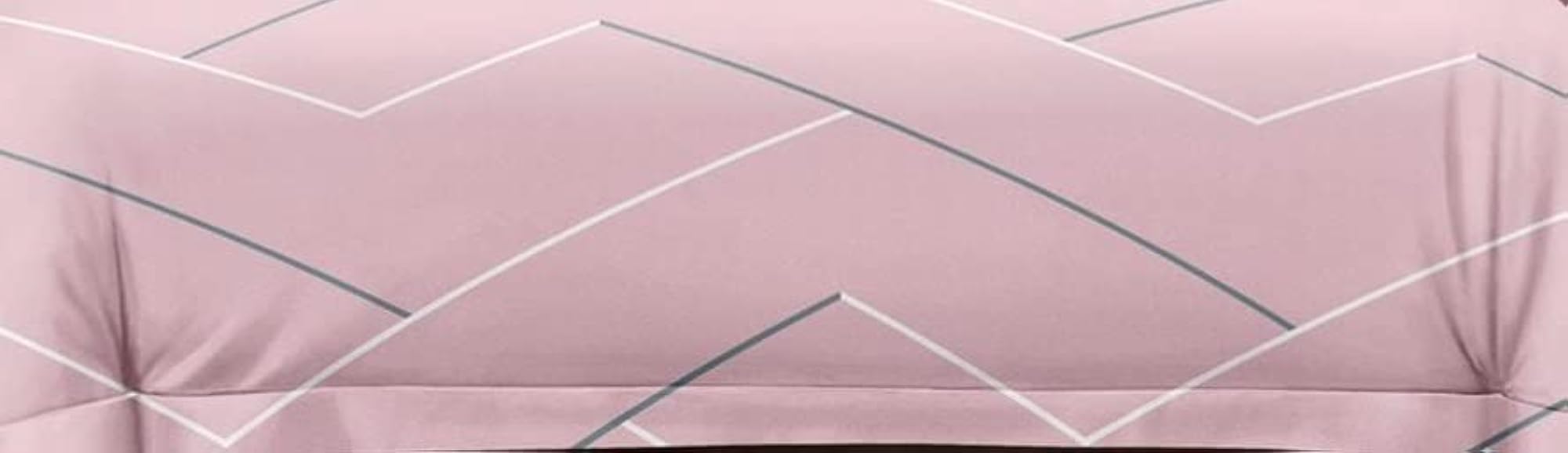 400 TC Cotton Fitted Bedsheet with Comforter Set, Printed Design