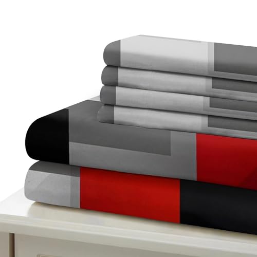 Ensemble de literie 3D imprimé en microfibre résistante supérieure - 7