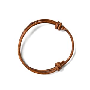 GENIQUE Real/Genuine Leather Bracelet for Men, Adjustable Mens Leather Bracelet, Leather Cord Bracelet