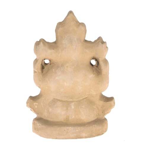 Image of SAUDEEP INDIA 4 Inch Mitti Ganesh Idol for Ganesh Chaturthi | Eco-Friendly Handcrafted Clay Ganpati Murti for Visarjan | Biodegradable Ganesha Statue for Home Pooja Decor & Gift Use