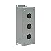 Pushbutton Enclosure,1 Column,3 Holes