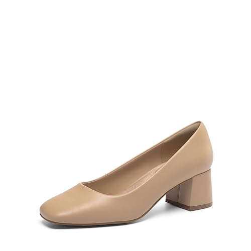 DREAM PAIRS Escarpins Femme Petit Talon Chic Escarpin Chaussure Femme Confort pour Mariage Bureau Nude/Rose SDPU2426W-E Taille 41 (EUR)