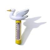 HydroTools by Swimline Theranimal Floating Swan Pool Thermometer