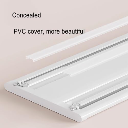 Cloison de séparation double rangée 2,4m blanc pour rail de douche et salon