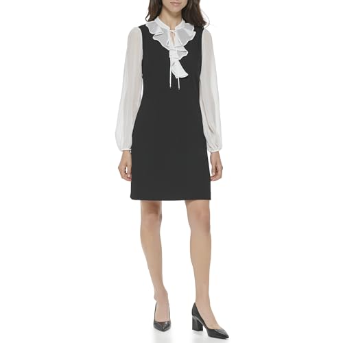 Tommy Hilfiger Women's Twofer Scuba Crepe Dress