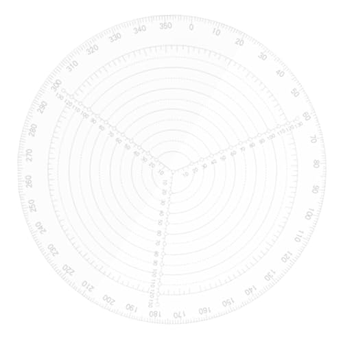 Tofficu 木工作業用センターファインダーコンパス アクリル製 円形定規 効率的な円描画ツール 木工プロジェクトに