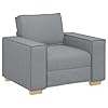 vidaXL Ensemble de Canapés 3 pcs Gris 220 x 78 x 84 cm Tissu, Canapé Moderne pour Le Salon, Tissu résistant, assises Confortables, Style Contemporain, Collection de Meubles