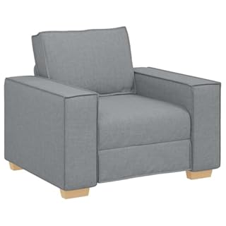 vidaXL Ensemble de Canapés 3 pcs Gris 220 x 78 x 84 cm Tissu, Canapé Moderne pour Le Salon, Tissu résistant, assises Confortables, Style Contemporain, Collection de Meubles
