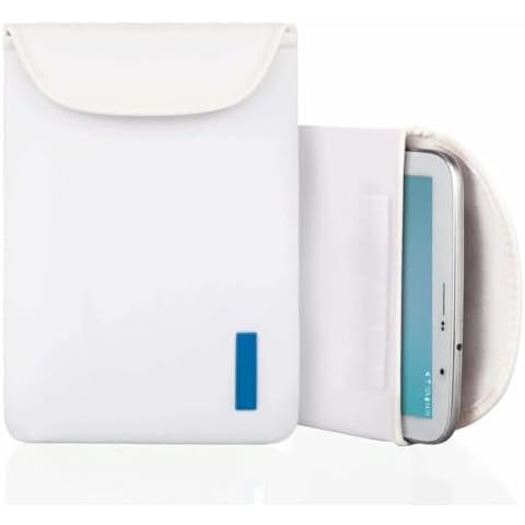 White Neoprene 10 Inch Tablet Sleeve Case Cover