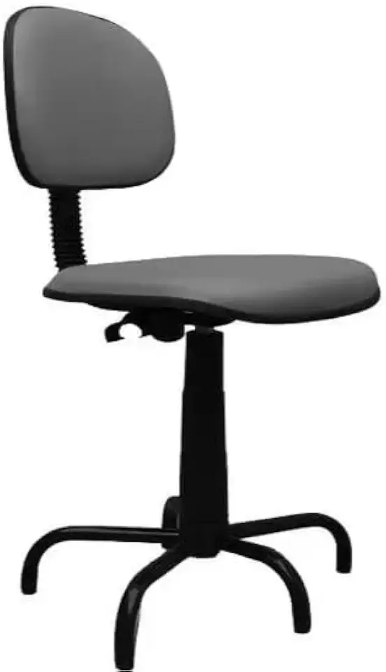 Cadeira de Costureira Universal NR17 - Ergonômica e Resistente para Costura, Artesanato e Oficinas, Prática e Confortável para Uso Profissional e Doméstico (Cinza Chumbo)