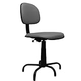 Cadeira de Costureira Universal NR17 - Ergonômica e Resistente para Costura, Artesanato e Oficinas, Prática e Confortável para Uso Profissional e Doméstico (Cinza Chumbo)