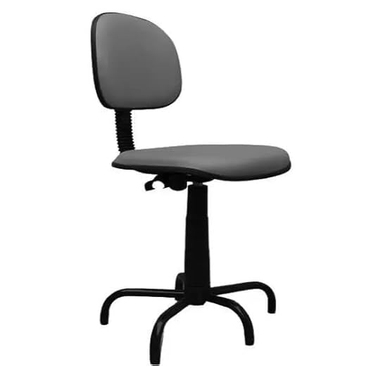 Cadeira de Costureira Universal NR17 - Ergonômica e Resistente para Costura, Artesanato e Oficinas, Prática e Confortável para Uso Profissional e Doméstico (Cinza Chumbo)