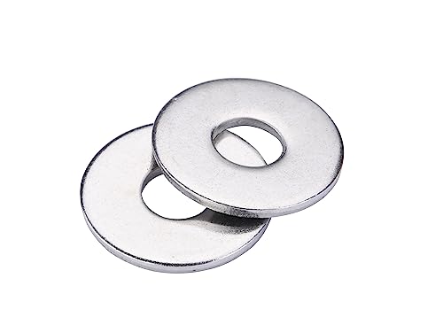 I-MART Pack of 100 M8 Flat Washer, 304 Stainless Steel (8mm ID, 24mm OD, 2mm Thick)