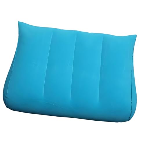 Image of Blow Up Cushion Wedge Pillow Compact Lightweight Multipurpose Triangle Shape Turquoise | Home & Garden | Bedding | Bed Pillows