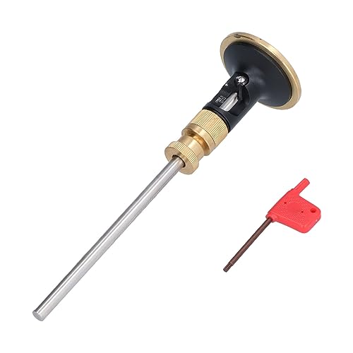 Hyuduo Wskaźnik Znakowania kół, Zestaw do Obróbki Drewna Zestaw Scriber Narzędzia do Oznaczania Drewna z MM Scale - Solid Metal Bar Wood Scribe Narzędzie Znakowania Stolarki Miernik Oznaczania