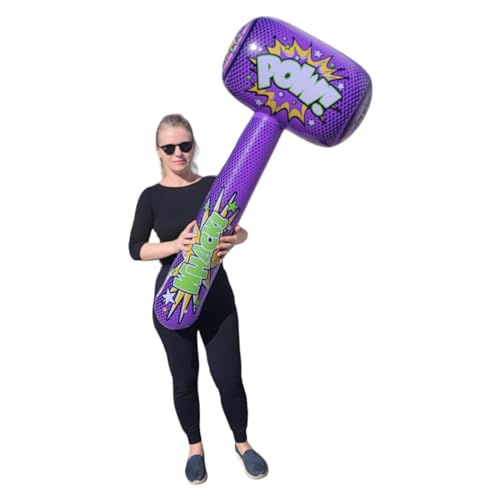 Zugar Land Huge 52' POW Jumbo Mallet (52' x 24' x 14') Vinyl Inflatable Hammer Bopper for Play...