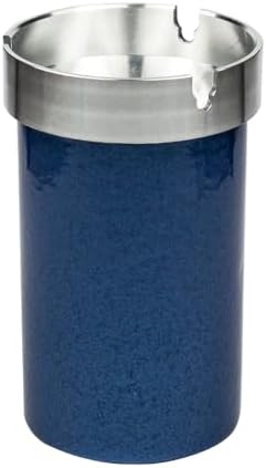 Aluminum Car Ashtray Smellproof for Cup Holder,Portable Auto Ashtray Smokeless Car Accessories for Home Office (Blue) image 5