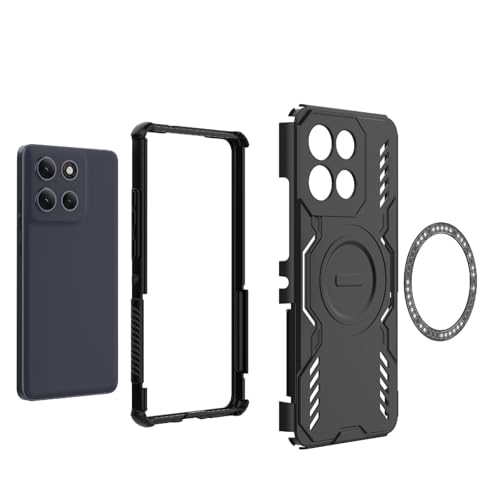 Image of Back Cover Case for Motorola Moto G86 Power 5G | 360 Protection Mobile Phone Case Mag-Safe | Moto G86 Power 5G Cover | Motorola G 86 Power Back Cover 5+G - Black TPU+PC