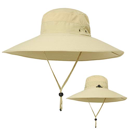 HUAMULAN Wide Brim Sun Hats Men and Women Bucket Safari Fishing Hat for Hiking Garden Lawn Work Camping Outdoor - Image 3