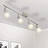 Esta luz de techo LED es fabricado con efecto de níquel mate, bien acabado, es delicado, resistente y no se oxida.