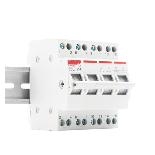 Inverseur de source sur rail DIN 4P 40A pour brancher un groupe électrogène