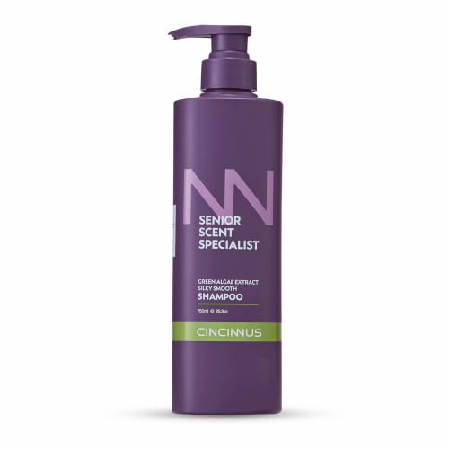 Image of Cincinnus Silky Smooth Shampoo | Green Algae Extract, Salicylic Acid, Lavender, Rose, B5 | shampoo for soft, shiny and smooth hair | Nourishing Shampoo for Dull & Rough Hair (750ml)